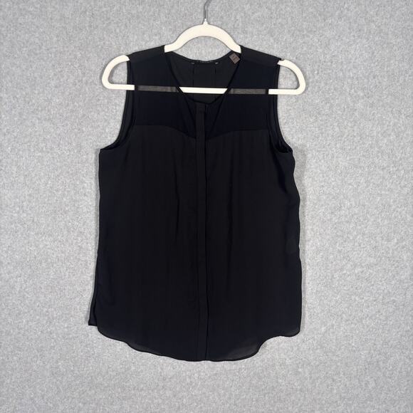 Tahari Top Blouse Small Sheer Flowy Cami Layer Whimsigoth Feminine Coquette Suit - Picture 1 of 12